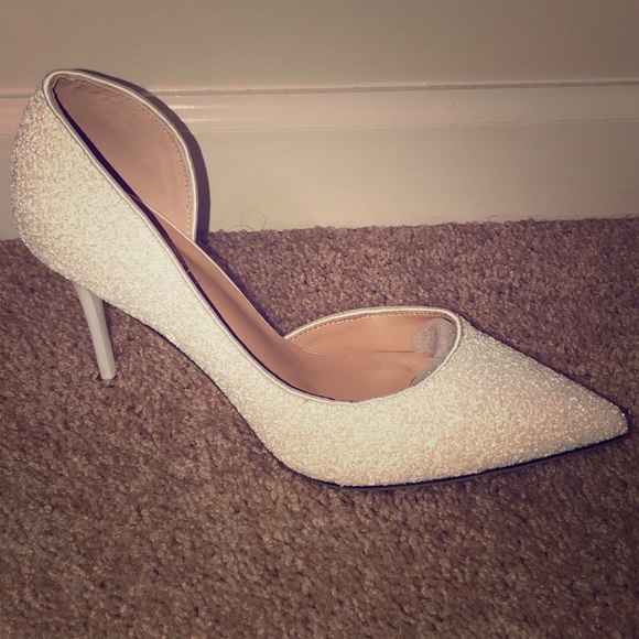 Annaili Shoes - NEW!! White Sparkle Heels!